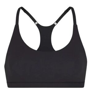 Skims Small racerback bralette, black onyx. NWT
